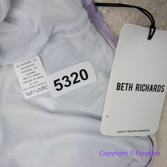 NEW Free People x Beth Richards delray 70’s‎ floral bikini top, purple, size XS - Picture 12 of 12